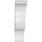 Ekena Millwork 6-in. W x 18-in. D x 24-in. H Funston Architectural Grade PVC Knee Brace BRCP06X18X24FST - alternate 2